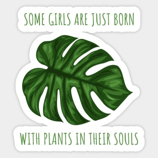 Girls with plants in their soul Sticker